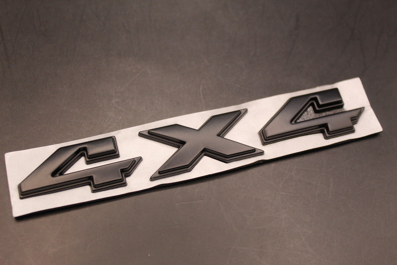 Matte Black 4x4 4 x 4 Boot Rear trunk Self-Adhesive Badge For Cars