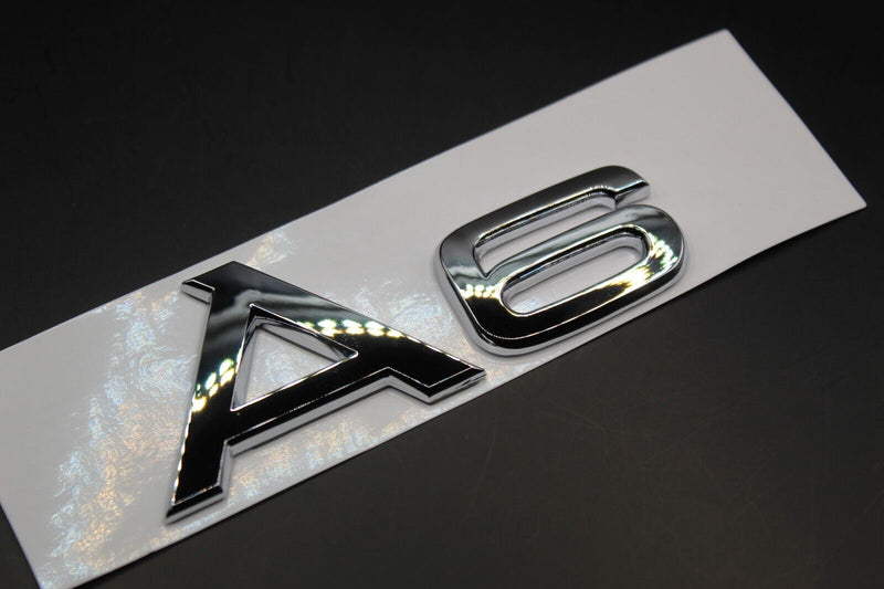 Chrome Silver A3 A4 A5 A6 A7 A8 FITS AUDI BOOT REAR TAILGATE BADGE LETTERING H.Q