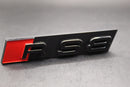 Gloss Black RS8 Front Grille Stick-On Badge Fit For AUDI