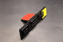 Gloss Black Yellow RS8 Front Grille Stick-On Badge Fit For AUDI