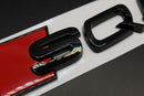 Gloss Black/Chrome Silver SQ5 Fits Audi Badge Letters Emblem Rear Trunk Boot Lid