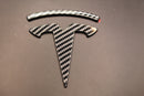 Carbon Fibre Style Model Y Overlay Badge Set For Tesla Front/Rear/Steering Wheel