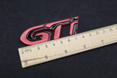 Red Black GTi Boot Rear Tailgate Side Fender Wing Letters Badge Fit For Peugeot