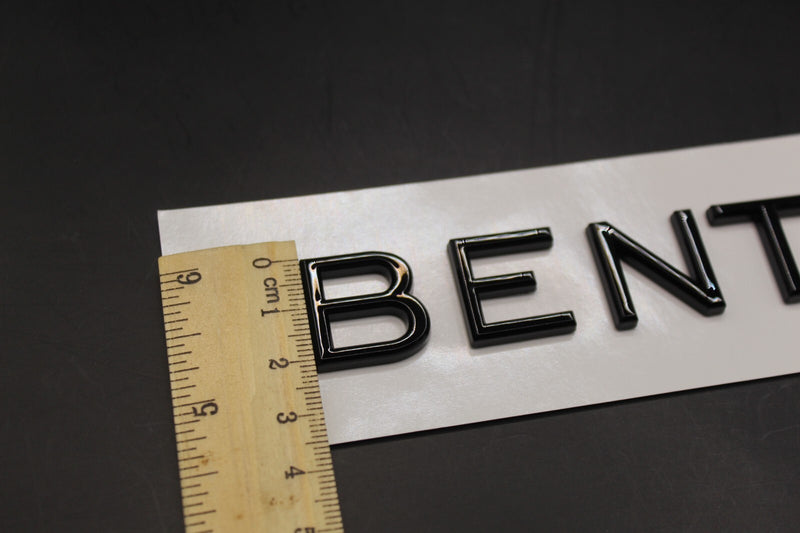 Gloss Black Boot Rear Tailgate Letters Badge Fit For Bentley Speed