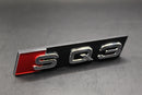 Chrome Silver SQ3 Front Grille Stick-On Badge Fit For AUDI
