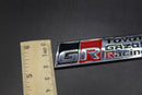 84mm X 23mm Chrome Silver Red Black GR Boot Rear Badge For Toyota Gazoo Racing