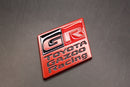 55mm X 40mm Matte Red Black GR Boot Rear Badge For Toyota Gazoo Racing