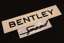 Gloss Black Boot Rear Tailgate Letters Badge Fit For Bentley Speed