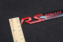Red Black R.S. RS Boot Rear Side Fender Wing Badge For Renault Sport