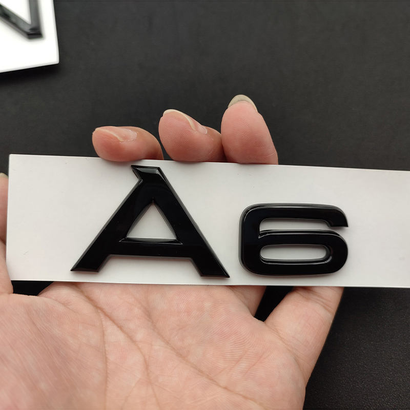 A3 A4 A5 A6 A7 A8 FITS AUDI BOOT REAR TAILGATE BADGE LETTERING GLOSS BLACK