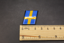 Black Edges Blue Yellow Swedish Flag Badge Rear Trunk Boot  Tailgate FOR VOLVO