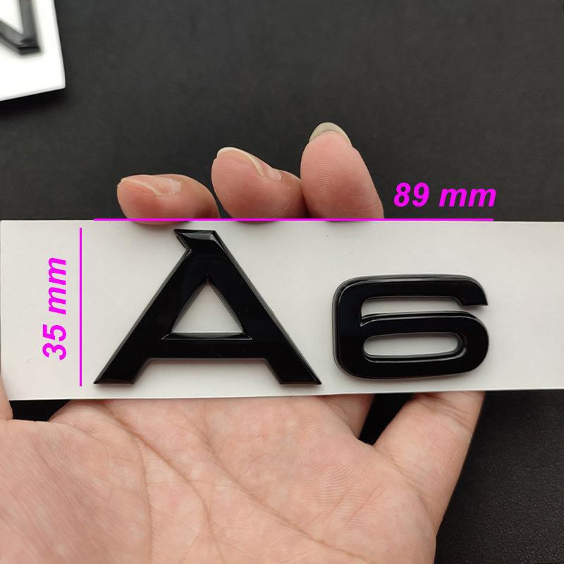 A3 A4 A5 A6 A7 A8 FITS AUDI BOOT REAR TAILGATE BADGE LETTERING GLOSS BLACK