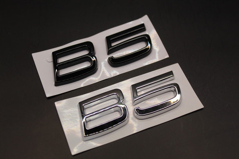 Gloss Black Chrome Silver B5 LETTERS Badge Rear Boot Tailgate For VOLVO