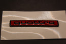71mm Small quattro Red/Black Rear Boot Fender Dashboard Interior Badge For AUDI