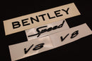 Gloss Black Boot Rear Tailgate Letters Badge Fit For Bentley Speed V8