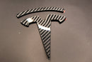 Carbon Fibre Style Model Y Overlay Badge Set For Tesla Front/Rear/Steering Wheel