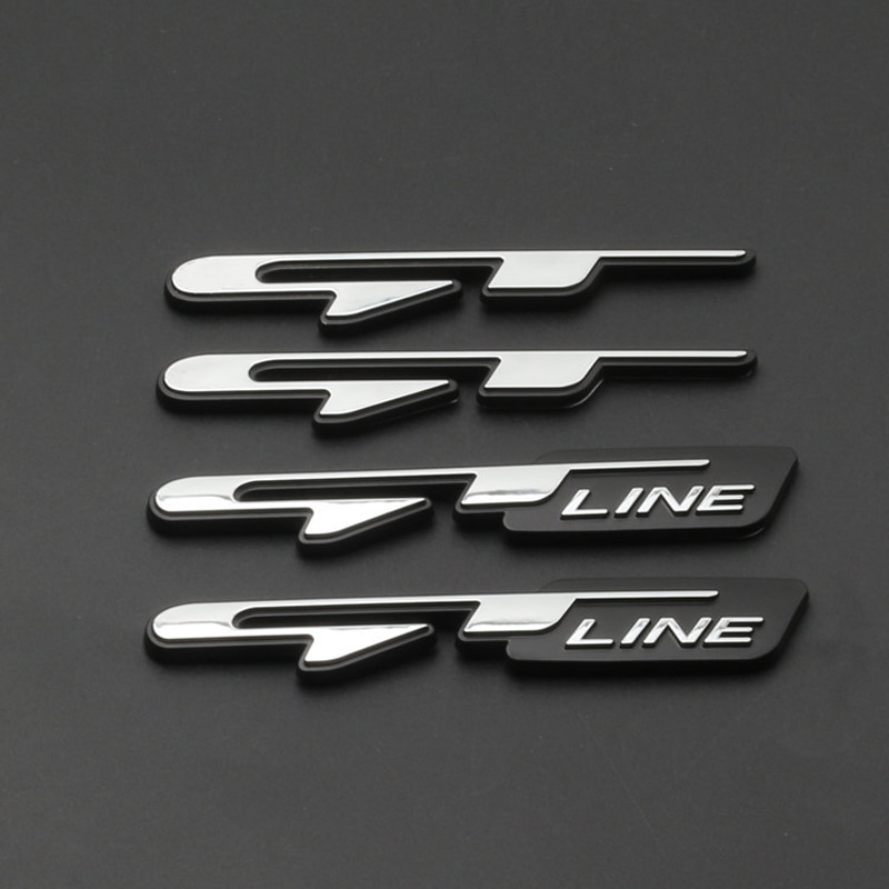 Car Lettering GT Line Sticker Emblem Badge For Kia Sportage Ceed Picanto K5