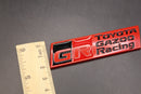 84mm X 23mm Matte Red Black GR Boot Rear Badge For Toyota Gazoo Racing