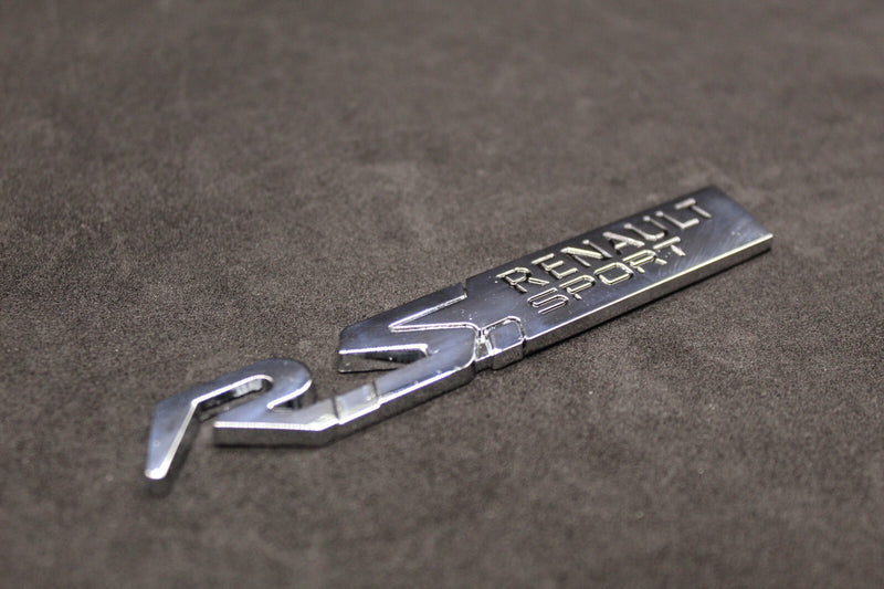 Chrome Silver R.S. RS Boot Rear Tailgate Fender Wing Badge For Renault Sport
