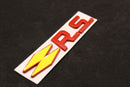Red Yellow R.S. RS Boot Rear Tailgate Side Fender Wing Badge For Renault