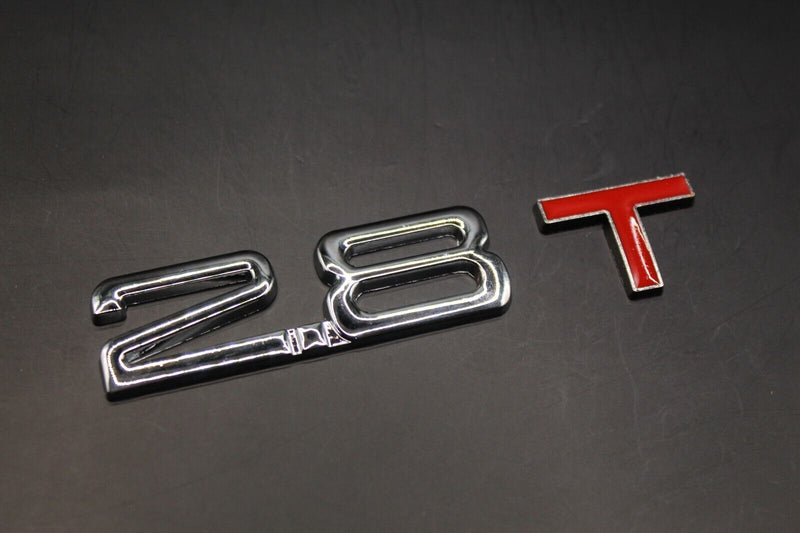 Chrome Silver Red T 2.0T 2.2T 2.4T 2.5T 2.8T Boot Rear Tailgate Badge FOR Audi