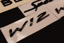 Gloss Black Boot Rear Tailgate Letters Badge Fit For Bentley Speed W12