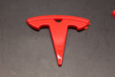 Red Model 3 Overlay Badge Set For Tesla Front/Rear/Steering Wheel