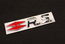 Chrome Silver Red R.S. RS Boot Rear Tailgate Side Fender Wing Badge For Renault