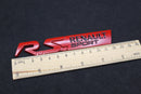 Red/Black R.S. RS Boot Rear Tailgate Side Fender Wing Badge For Renault Sport