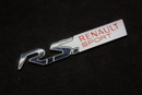 Chrome Silver Red R.S. RS Boot Rear Side Fender Wing Badge For Renault Sport
