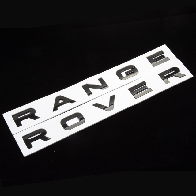 Gloss Black Letters Badge Lettering Front Or Rear Hood Bonnet Boot Tailgate For Range Rover