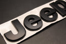 For Jeep MATTE BLACK Badge Front Rear Bonnet Boot Lettering Cherokee Wrangler