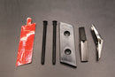 Gloss Black Yellow S3 Front Grille Honeycomb & Rear Boot Badge Set For AUDI