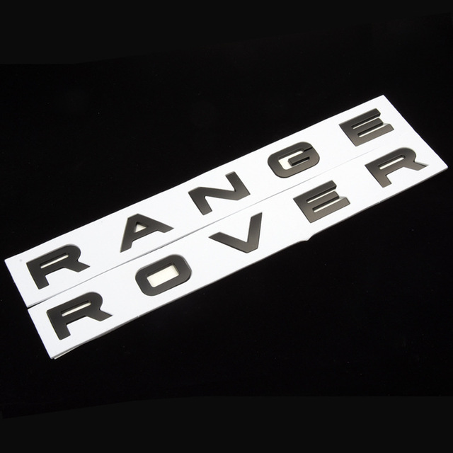 Matte Black Letters Badge Lettering Front Or Rear Hood Bonnet Boot Tai