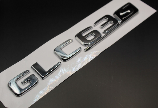 Gloss Silver Chrome  GLC63S GLC 63 S G L C 63 S Lettering/Badge Rear Trunk Boot