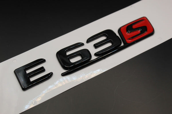 Gloss Black Red E63S E 63 S Car Lettering/Badge Rear Trunk Boot