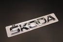 Chrome Silver For Skoda Letters/Badge  Boot Trunk Tailgate Rear Small Letters