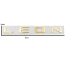 3D Gold LEON L E O N Metal Rear Badge Letters FITS Seat Leon Cupra