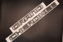 One-piece GRAND CHEROKEE Grey Black Letters Badge Side Door Front Rear For Jeep