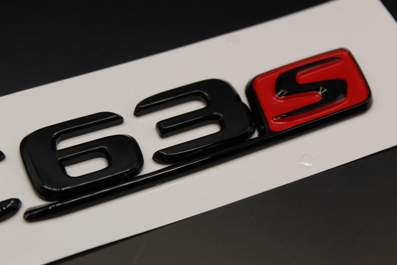 Gloss Black Red  GLC63S GLC 63 S G L C 63 S Car Lettering/Badge Rear Trunk Boot For Mercedes