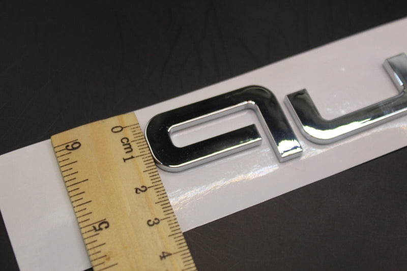 Chrome Silver quattro Front Bumper Grille Badge For Audi