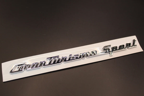 Chrome Silver GranTurismoSport Car Lettering/Badge Rear Trunk Boot FITS Maserati