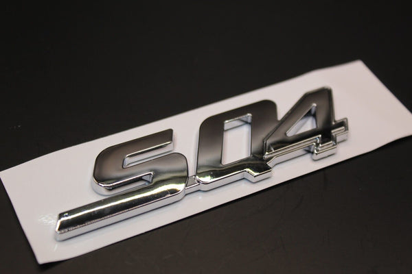 Chrome Silver SQ4 S Q 4 Car Lettering/Badge Rear Trunk Boot For Maserati