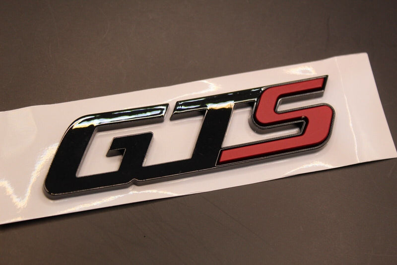 Gloss Black Red 'S' GTS G T S Car Lettering/Badge Rear Trunk Boot FITS Maserati