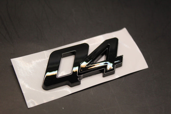 Gloss Black Q4 Q 4 Car Lettering/Badge Rear Trunk Boot For Maserati