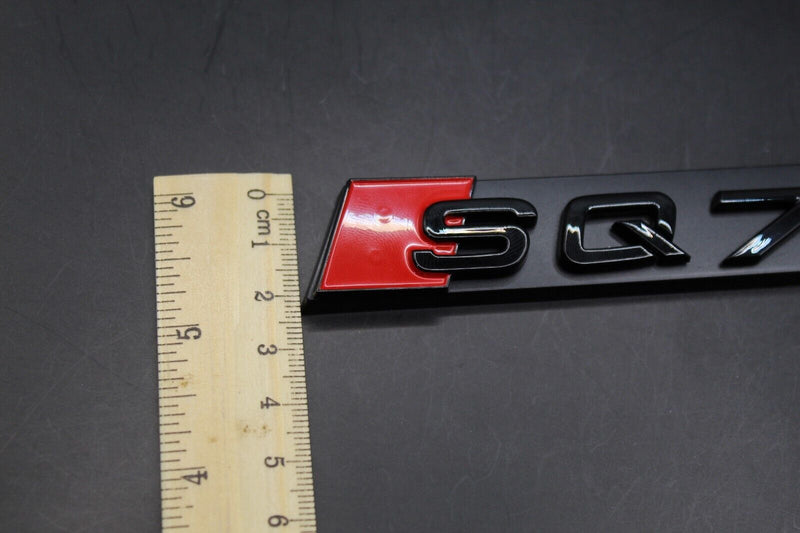 Gloss Black Red SQ7 Q7 Honeycomb Front Grille Badge Clip Bracket Fit For Audi