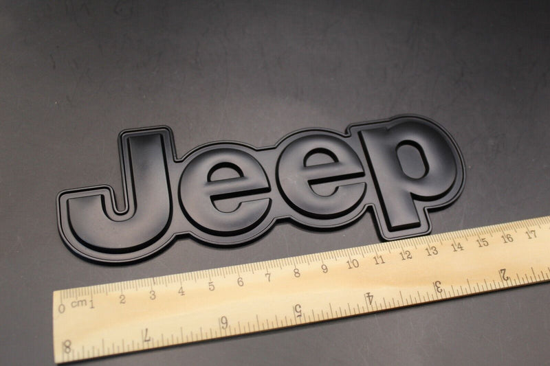 For Jeep Matte Black Big One-Piece Badge Front Rear Bonnet Boot Lettering