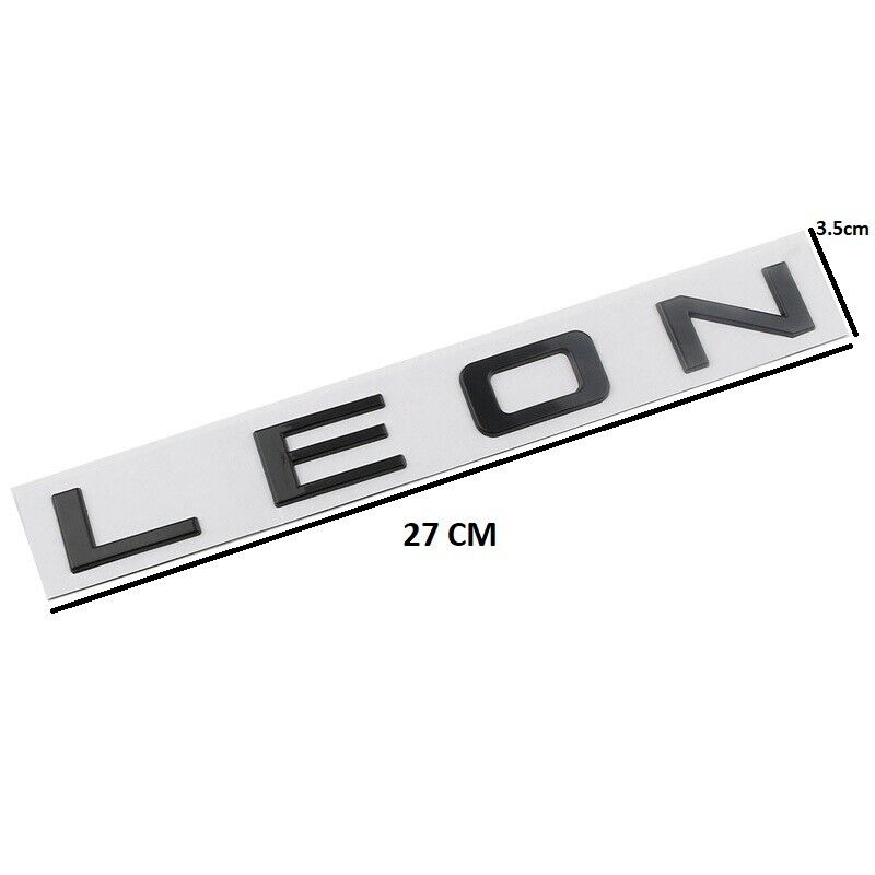 3D Gloss Black LEON L E O N Rear Badge Letters FITS Seat Leon Cupra