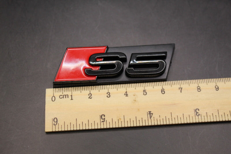 Gloss Black Red S5 Honeycomb Front Grille Badge Clip Bracket Fit For Audi S5