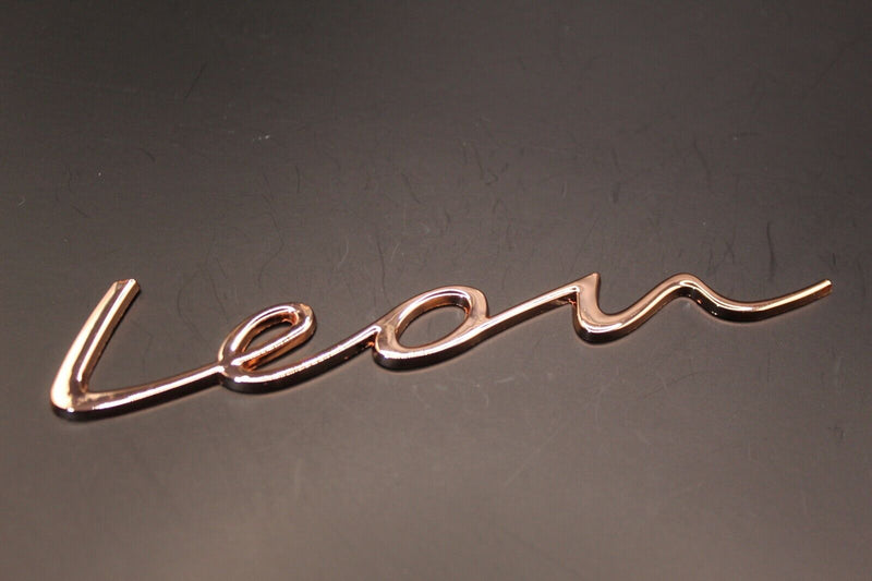 New Style Copper  Leon 3D Metal Rear Badge Letters FITS Seat Leon 2020 On